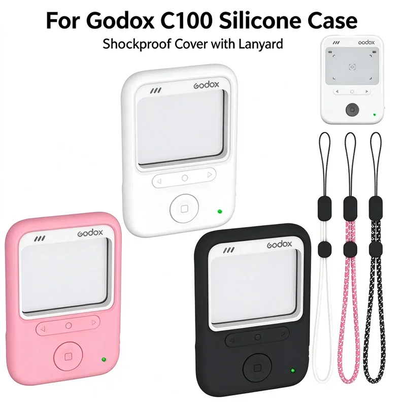 Soft Silicone Case For Godox C100 Camera Solid Color Anti-drop Dustproof Protective Sleeve 3 Colors Available