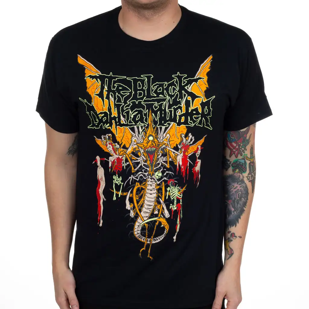 Y2k The Black Dahlia Murder Band Graphic Cotton T-shirt Unisex Summer Short Sleeve Fashion Brand Tee Luxury Casual Vintage Retro