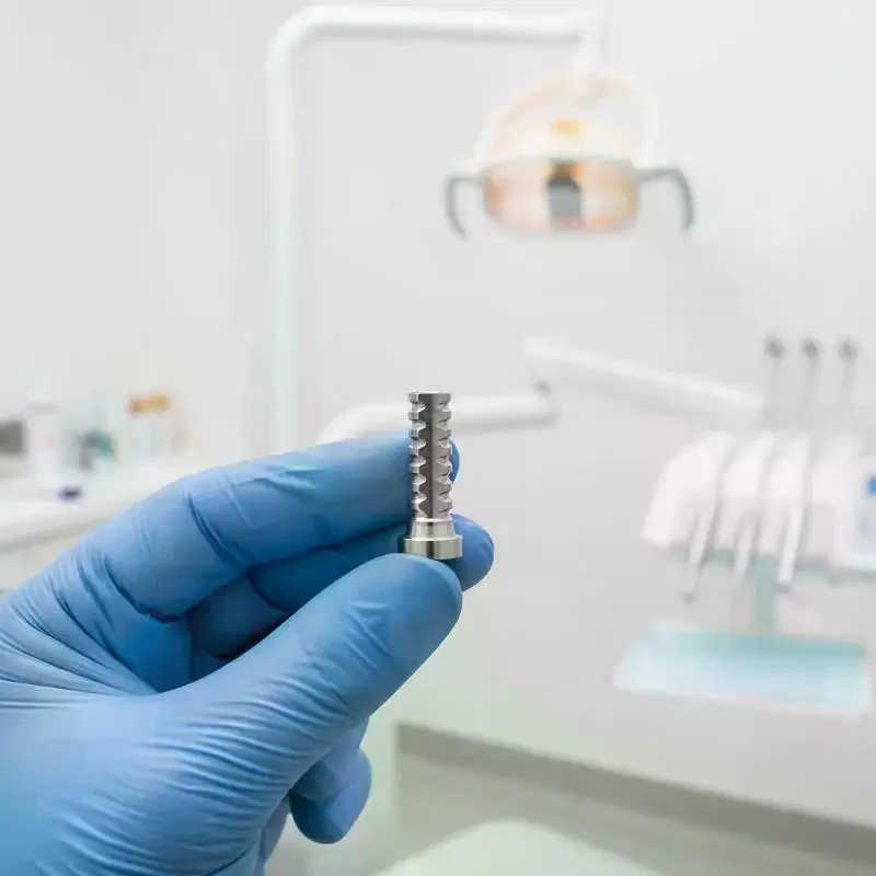 Titanium Dental Temporary Implant 4.8mm Spare Parts Compatible With Nobel Biocare for Dental Labs Clinical Use