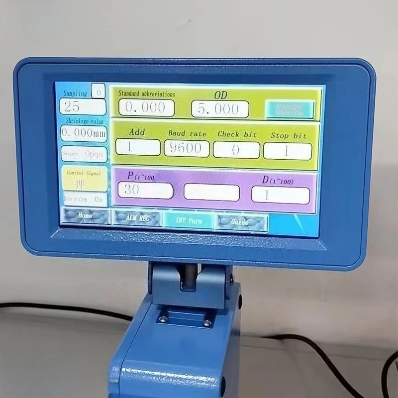 Dispositivo de medição sem contato a laser de diâmetro digital instrumento de medição azul 0.1-25mm medição de diâmetro a laser