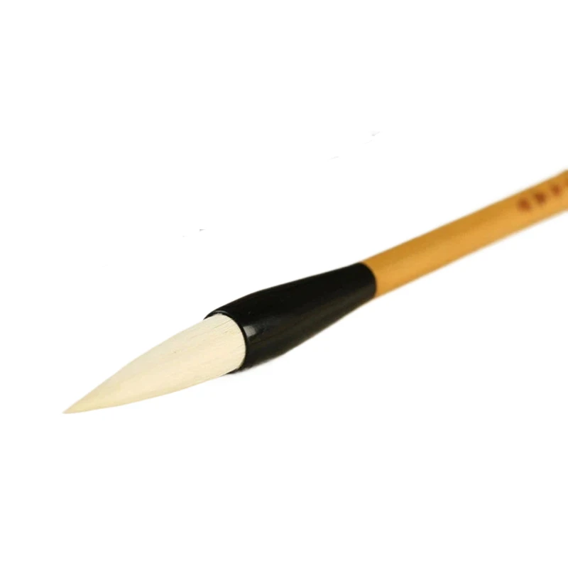 Woolen Multiple Hairs Traditional Chinese Handcraft Calligraphy Brush Seal Official Regular Script Writing Practice for Students