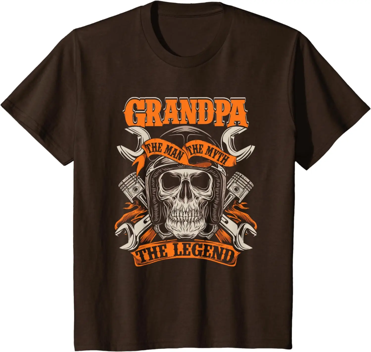 Biker Grandpa The Man The Myth The Legend Motorcycle T-Shirt