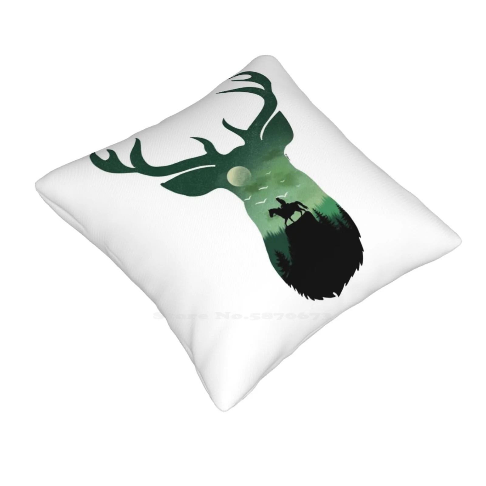 Arthur Morgan Deer / Stag Landscape Home Sofa Car Cushion Cover Pillowcase Arthur Morgan Redemption Deer Rdr2 Read Dead