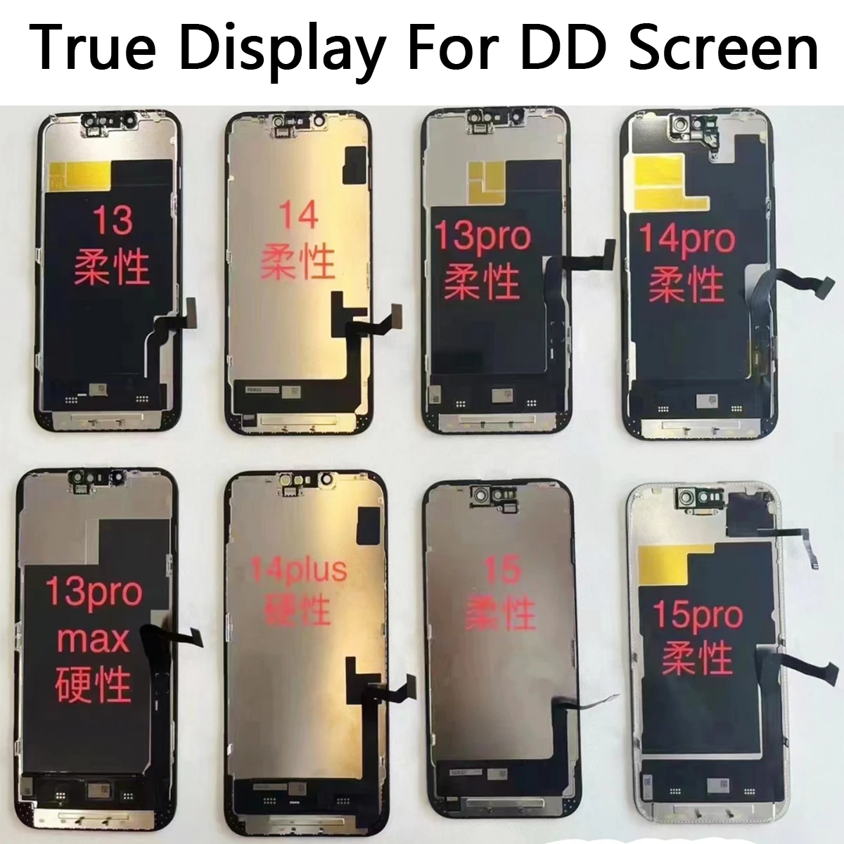 DD Better OLED per iPhone 13 13mini 13pro 13promax Display Digitizer Assembly per iPhone 14 14plus 15 15pro DD Hard Soft LCD