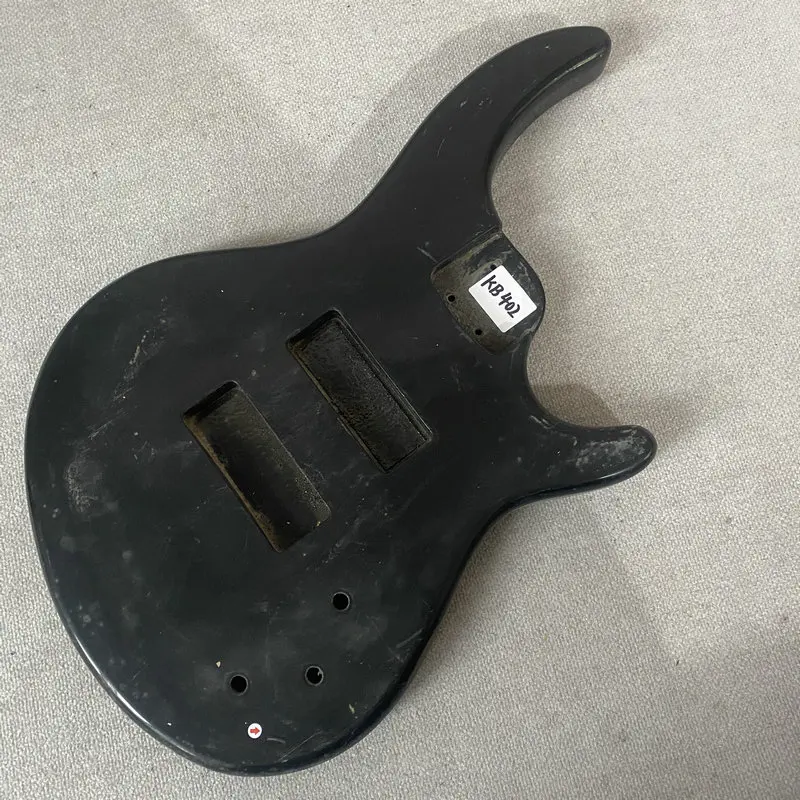 

KB402 Black Color 5 Or 6 String Electric Guitar Bass Body Solid Wood HH Pickups Right Hand DIY&Replace Parts