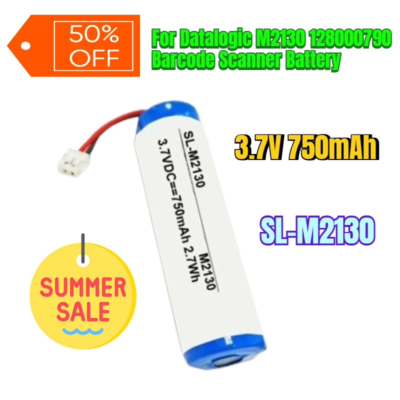 

3.7V 750mAh for Datalogic M2130 128000790 Barcode Scanner Battery