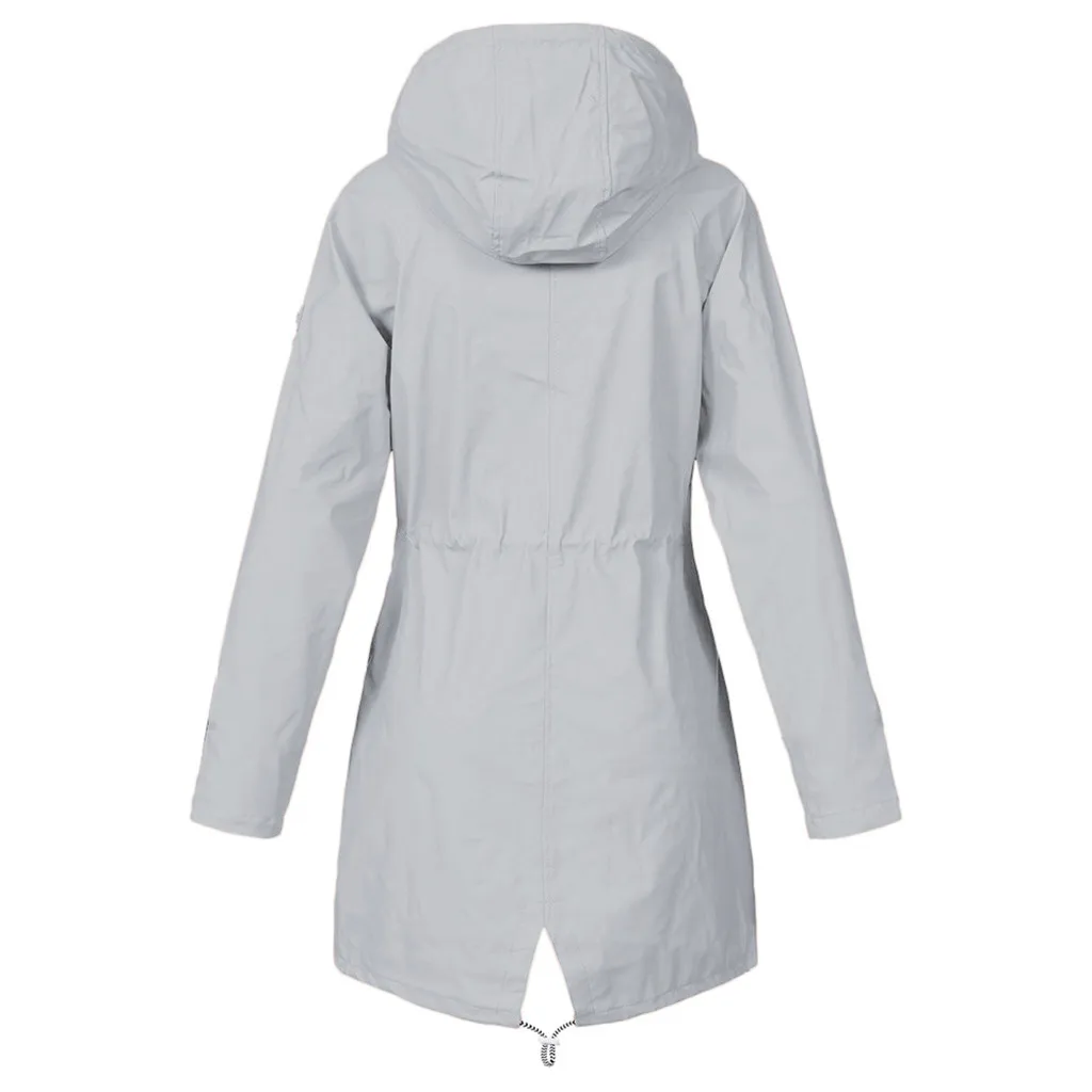 2024 Fashion Windproof Waterproof Women Jacket Coat Hooded Outdoor Hiking Clothes Outerwear Women Lightweight Raincoat