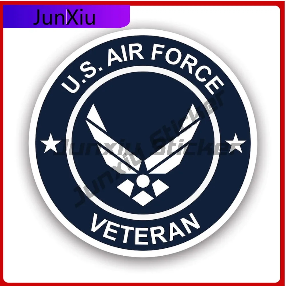 

Cool U S Air Force Veteran Sticker Decal American Made Uv Protected Usaf Vet Veterans Us Usa Served Service Artistic Vinyl