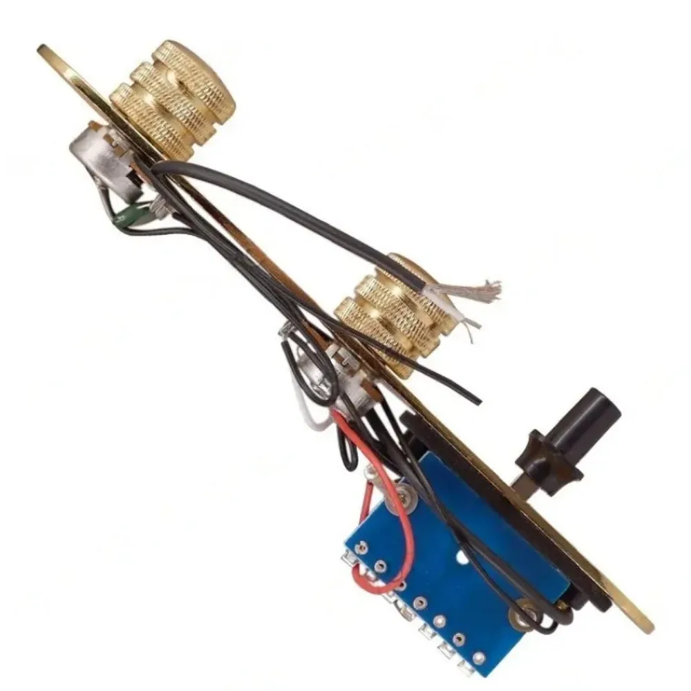 

One-shaped Iron Plate TL Electric Guitar Control Circuit Board Assembly Circuit 1 Volume 1 Tone Three-speed Switch Gold