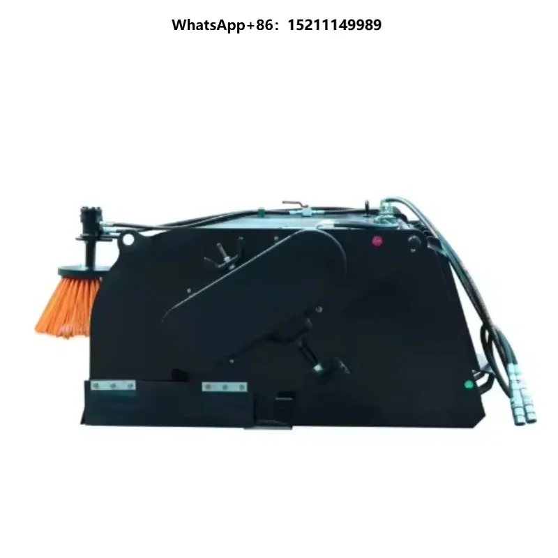 Skid Steer Box Broom Sweeper with Engine and Pump
