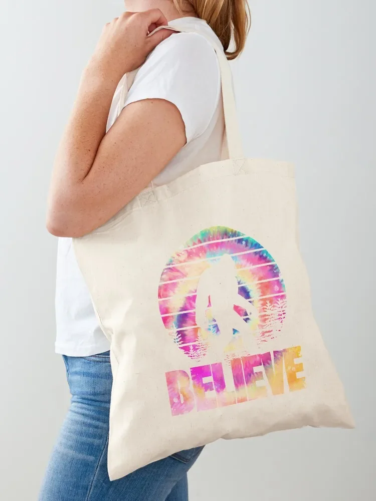 Bigfoot Believe Tote Bag Custom bag shopper bag women canvas