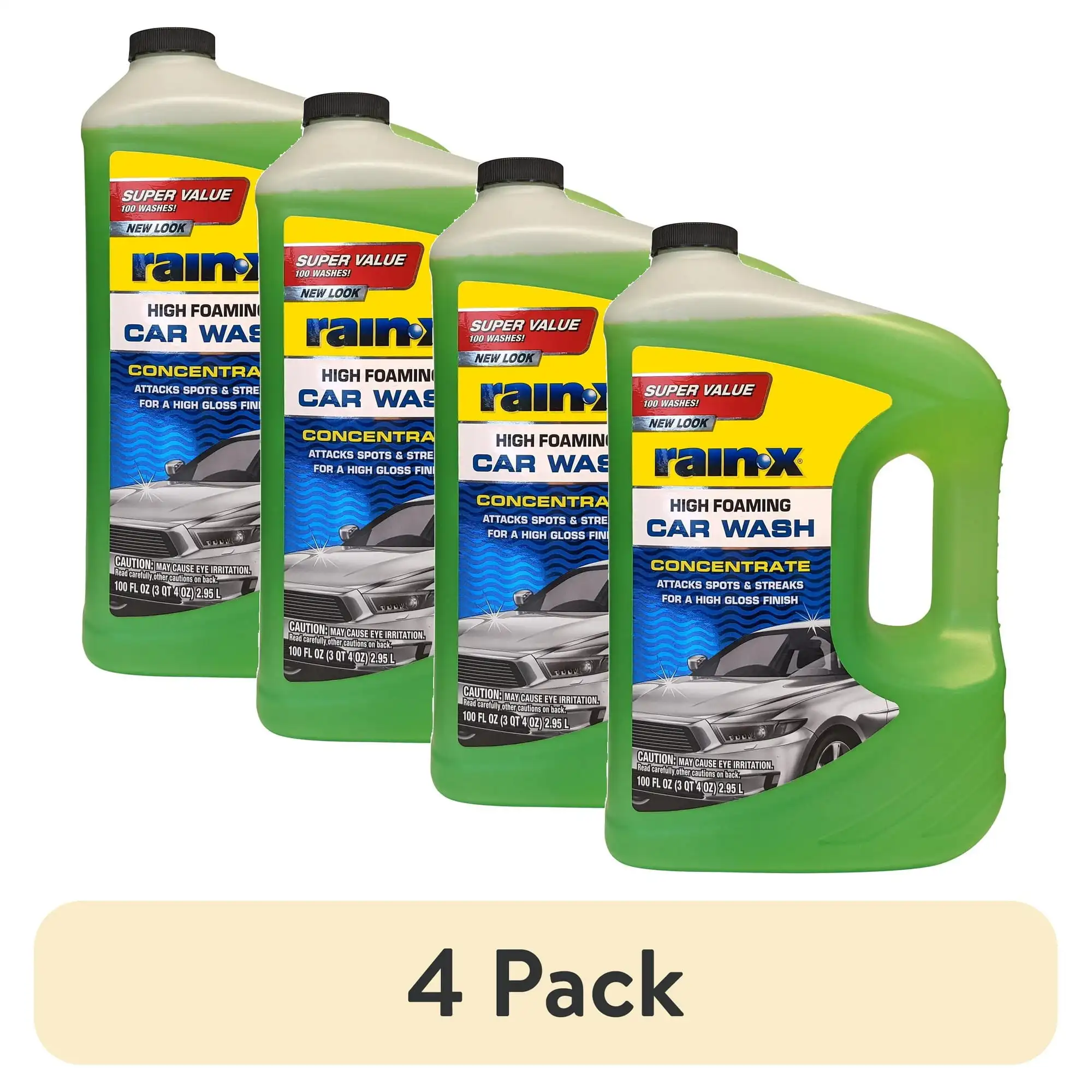 

(4 шт.) Концентрат для мойки автомобиля Rain-x вспенивании, 100 унций — 62091
