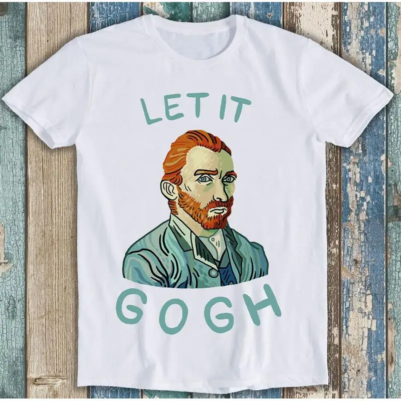 

Футболка Let It Gogh Vincent Van с забавной надписью M1728