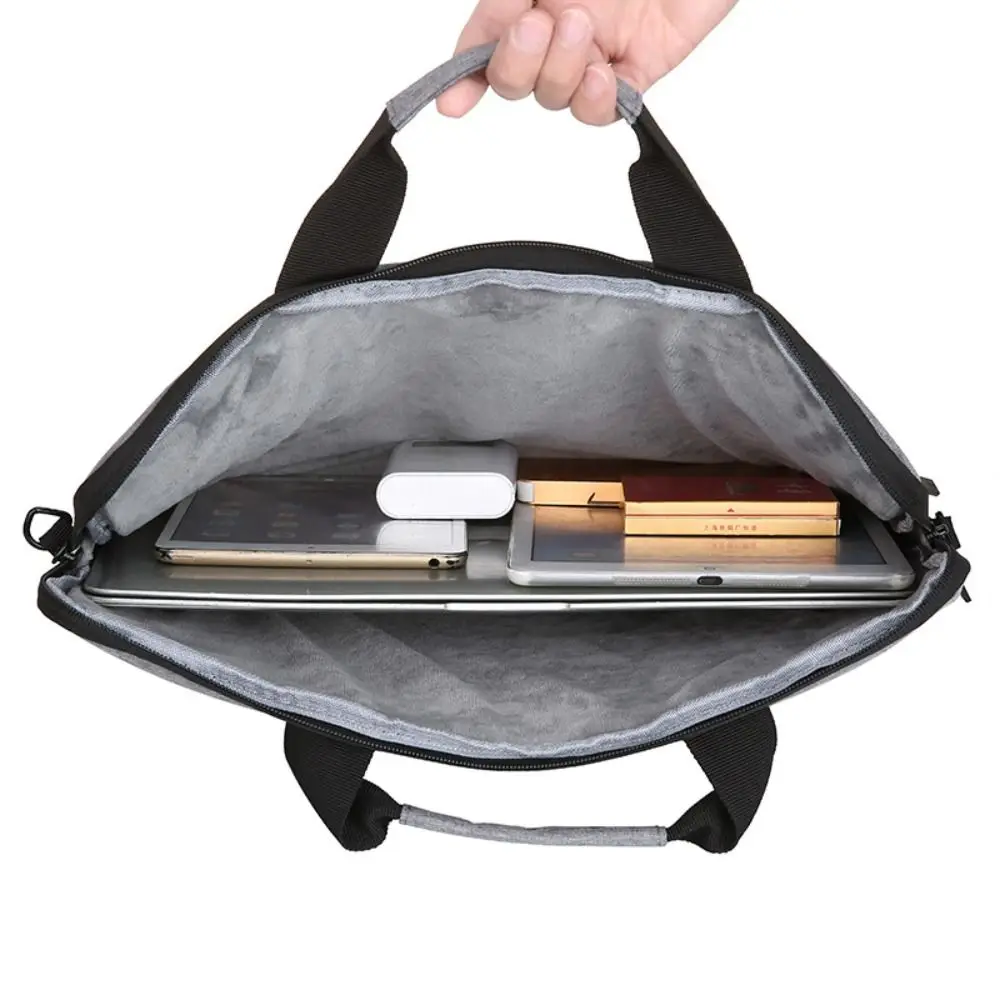 New Shockproof Laptop Sleeve Case Ultra Thin Business Laptop Handbag Large Capacity Fashion Shoulder Bag