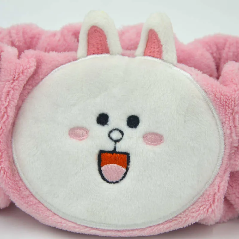 Genuine Line Friends Plush Headband Kawaii BROWN CONY SALLY Plush Headband Plush Hair Hoop Xmas Gifts For Girls