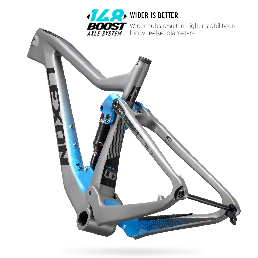 LEXON XC MTB Frame Myst Trial Bike Frames Carbon Full Suspension 29 Boost frameset DNM ROCKSHOX DPD XDB Bicycle Cycling Parts