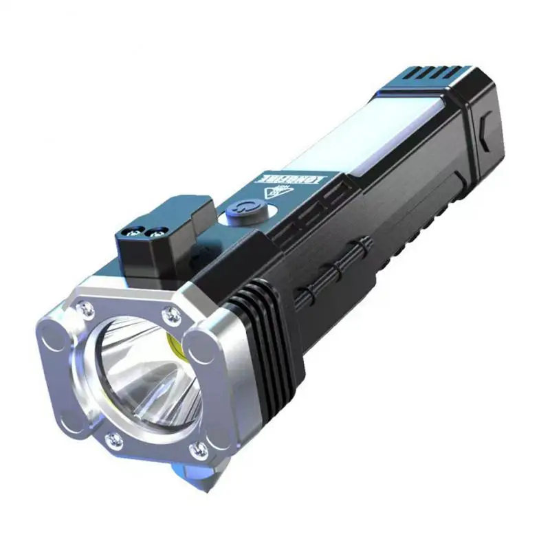 Multi-functional Flashlight Car Safety Hammer With Strong Magnetic Rechargeble Emergency Life-saving Lamp Window Breaker