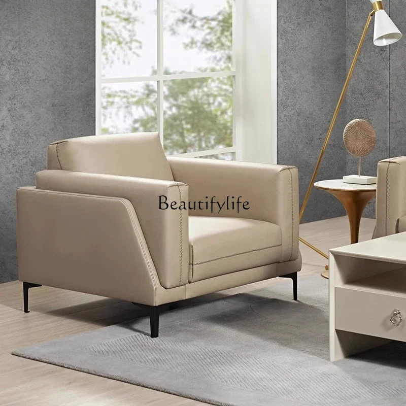 

01 Simple technology cloth sofa single sofa