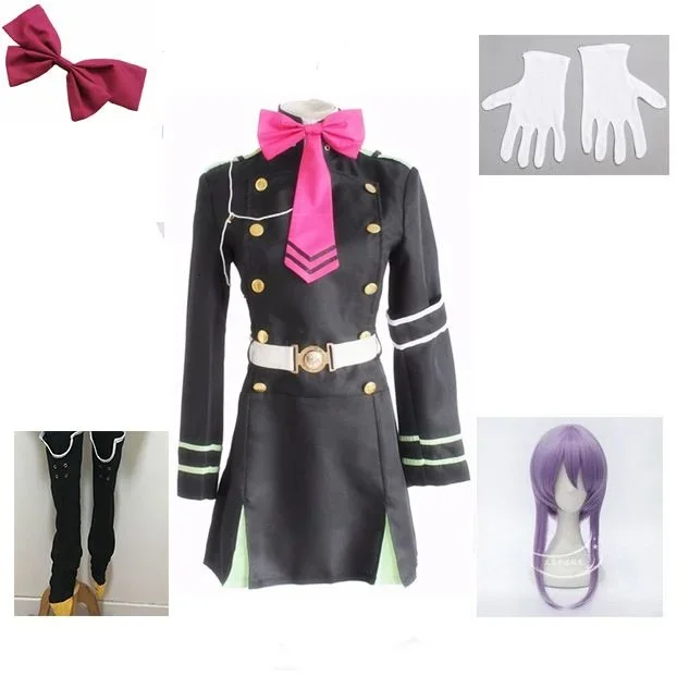 Seraph japonais Anime Cosplay Set, No Hiph, Hiiragi, Shinoa, Complet, Uniform, End, 303