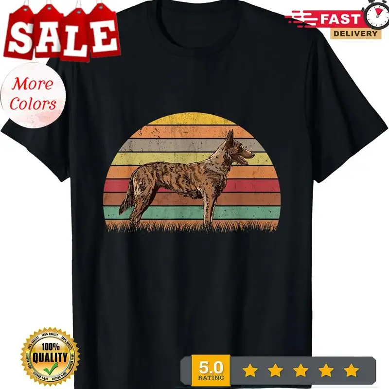 

Hollandse Herder Vintage Dutch Shepherd Dog Retro T Shirt