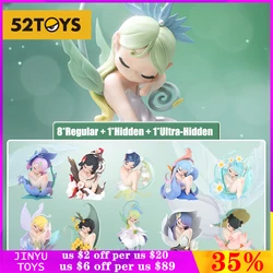 Original 52toys Sleep Flower Elves Series Mystery Blind Box Kawaii Doll Action Figures Model Girl Birthday Gift Children's Toys