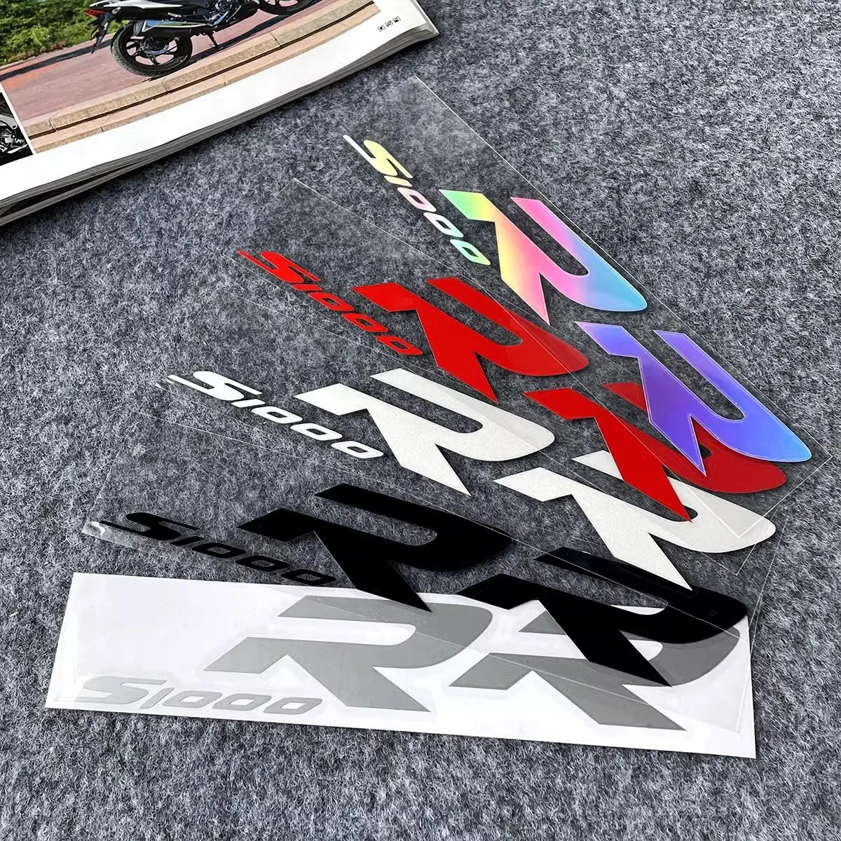 S1000RR Style Reflective Motorcycle Decal Kit | Waterproof Full Body Fairings Sticker for Racing Sportbikes