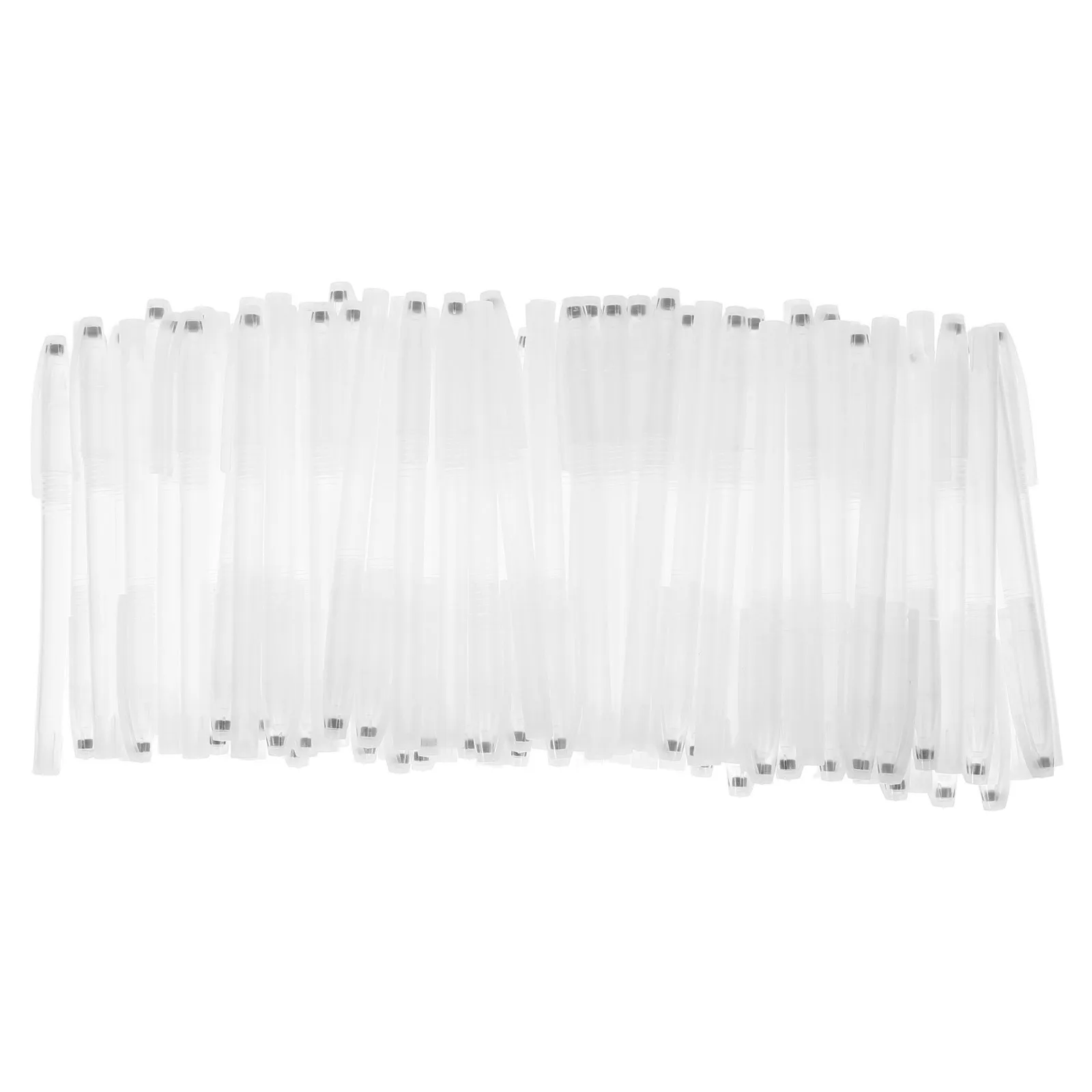 

100pcs Empty Cases Transparent Plastic Holders For School Office Stationery Students Supply Pen Barrels Empty Transparent Pen