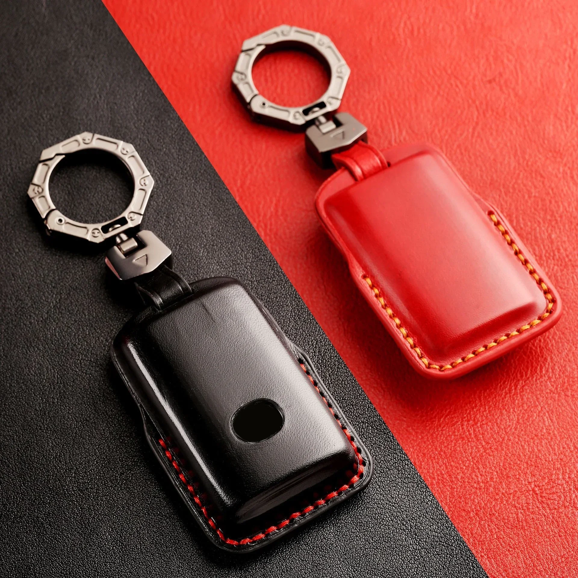 

For Mazda 3 6 Alexa CX5 CX8 CX4 CX30 MX30 Cx9 X9 X5 MX5 Ss30 2019 2020 2022 2023 Key Fob 3 4 Bottons Leather Car Key Case Cover