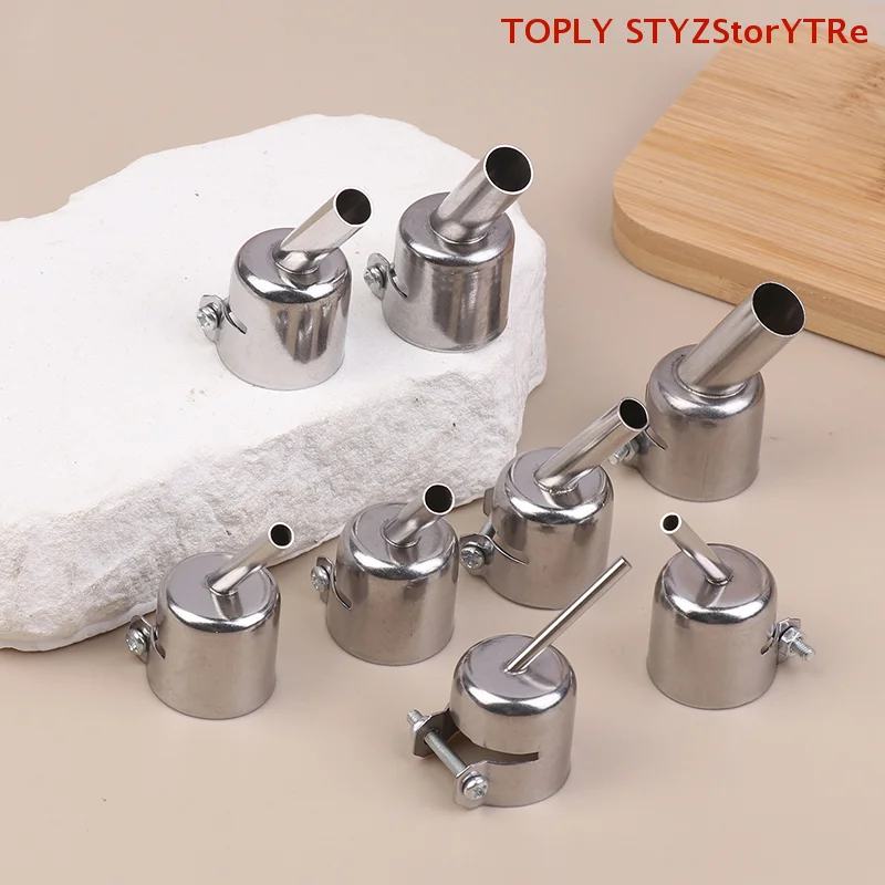 1PC 3/4/5/6/7/8/10/12MM Hot Air Nozzle 45 Degree Curved Angle Welding Nozzle For 850 Series Hot Air Rework Station Accessories