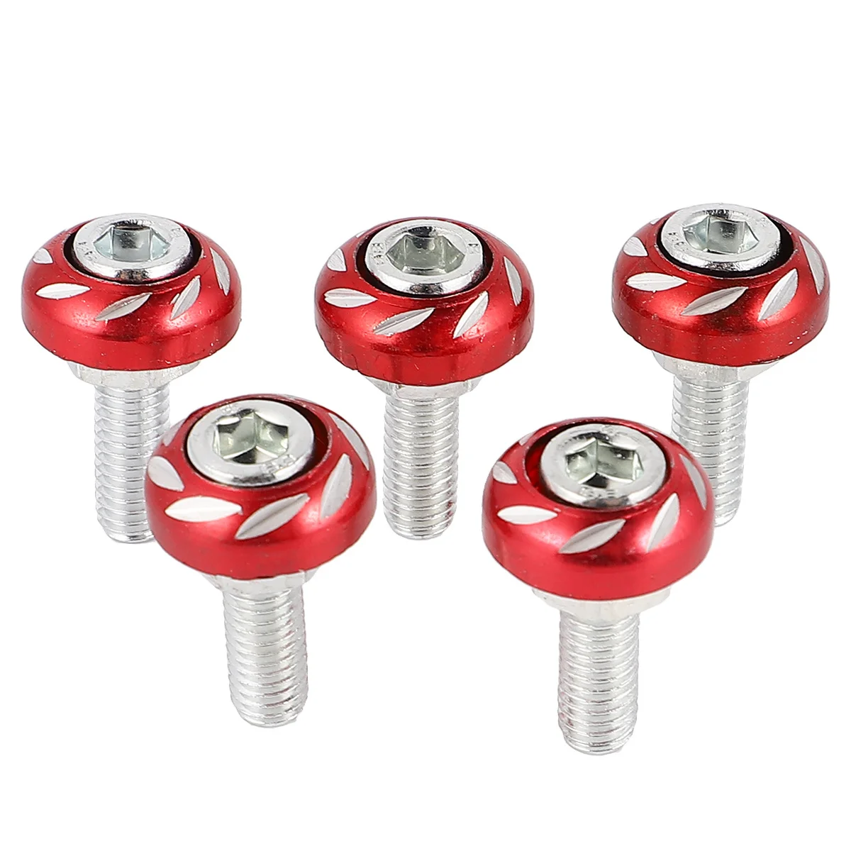 20 шт. 6 мм надежные винты для номерного знака мотоцикла из алюминиевого сплава, подходящие для мужчин и женщин, крепежные детали для мотоциклов