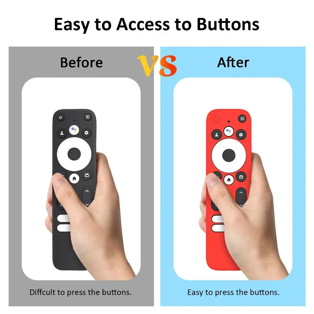 Skin-Friendly Remote Control Sleeve Durable Washable Glowing Case Silicone Dirt-resistant for MECOOL KD3 Android TV Stick