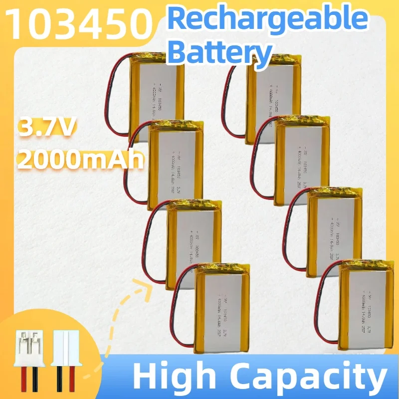103450 3.7V 2000Mah…