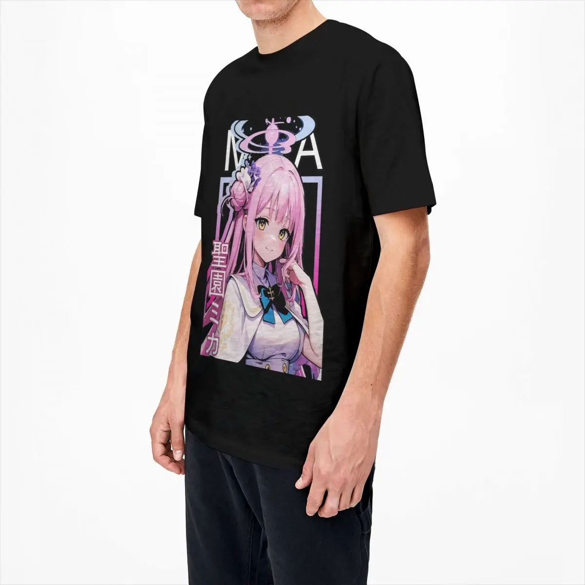 Couple T-Shirt Mika Blue Anime Archive T-Shirts Novelty Game Summer Tee Shirt Aesthetic Pure Cotton Clothing Plus Size 5XL