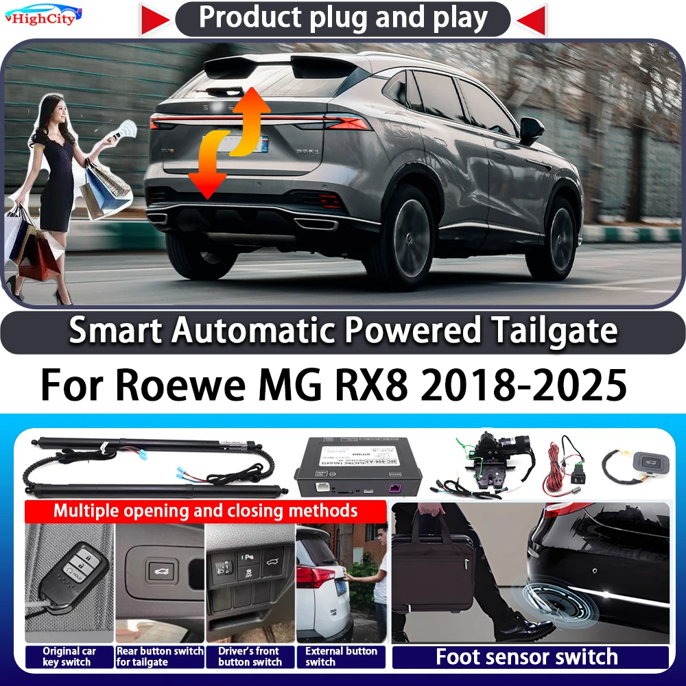 For Roewe MG RX8 2018-2025 OEM Smart Automatic Powered Tailgate Key Control Trunk Lift Close Kit Electric Power Tailgate