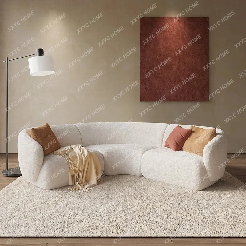 Y1 Curved special-shaped corner sofa Resting area Reception area Lobby meeting guests Beauty salon Hotel sales office L typ