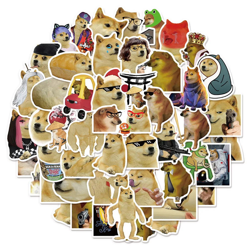 50 STKS Creatieve Zorgen Hond Fun Hond Serie Stickers DIY Bagage Skateboarden Laptop Waterdichte Stickers