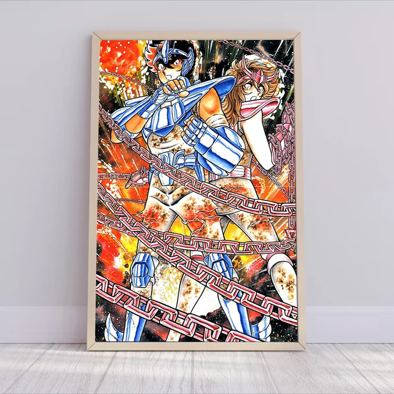 Saint Seiya Anime Poster Decorative Pictures for Living Room Decor Wall Decoration for Home Decorations Picture on the Wall Art