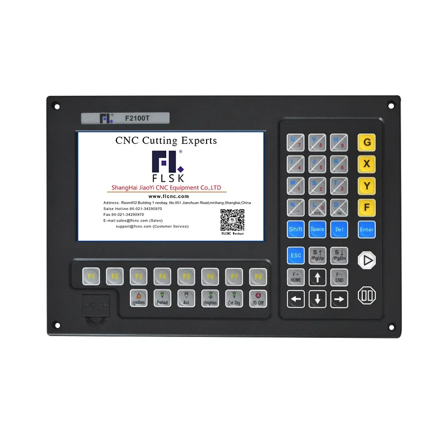 Fangling F2100T 256M 16 I/O 2 Axis CNC Controller System for Metal Cutting Lathe and Milling Machine