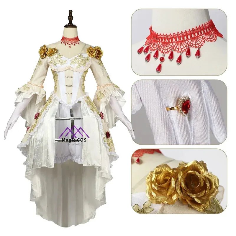 Disfraz de cosplay de Game Identity Tyv Mary, vestido sexy de Reina floreciente, uniformes hechos a mano de Reina floreciente, parte lista para la foto de Halloween