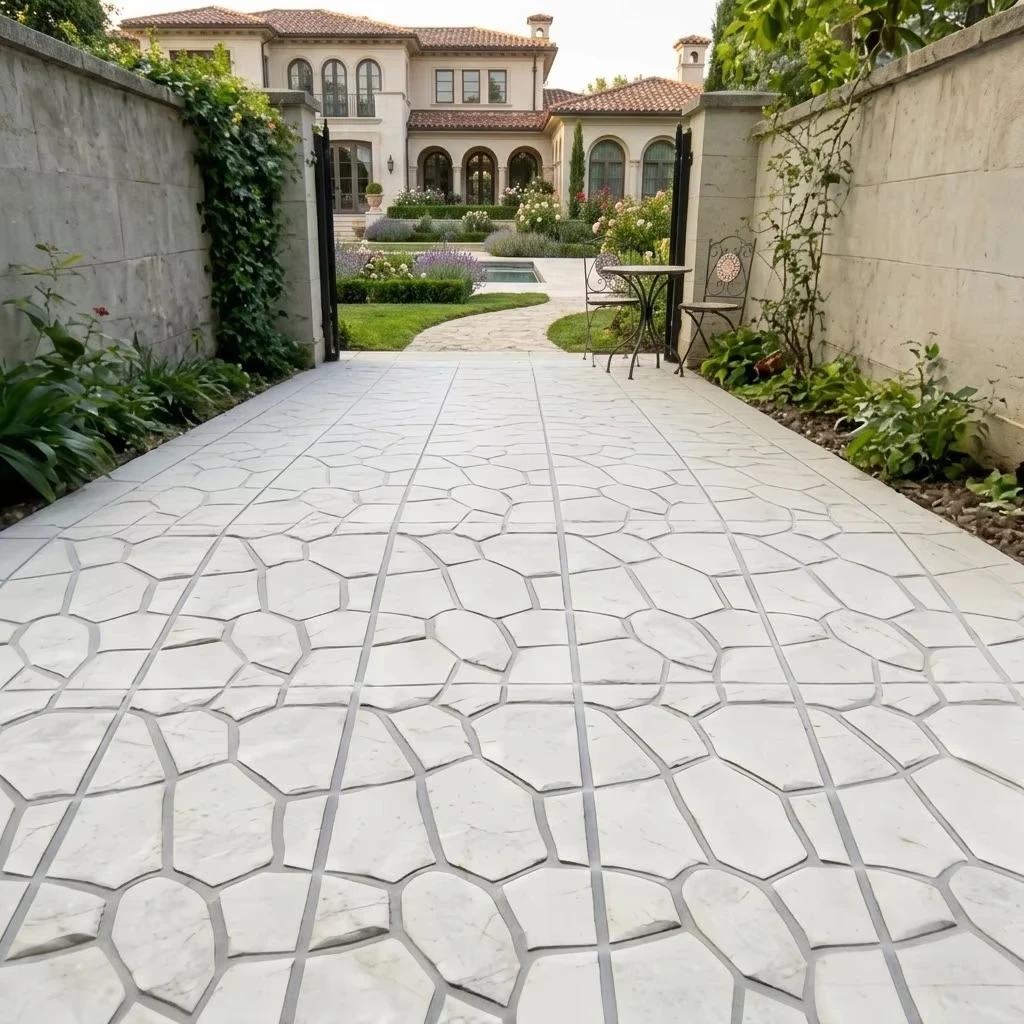 60x30cm Cultural Stone Texture Cement Stamping Mold for Wall Floor Staircase And Step Decoration Concrete Tool