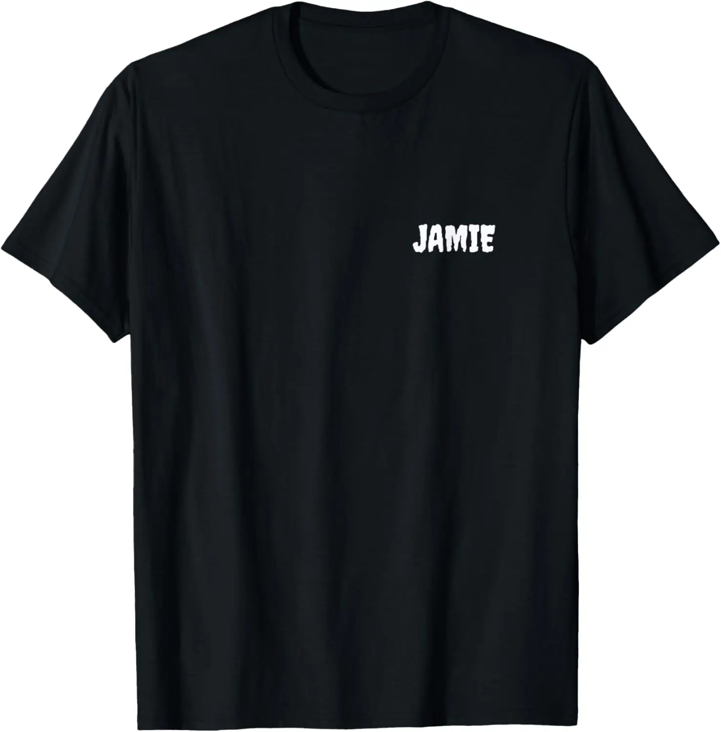 JAMIE Funny Personalized Name Tag Halloween Costume Match T-Shirt