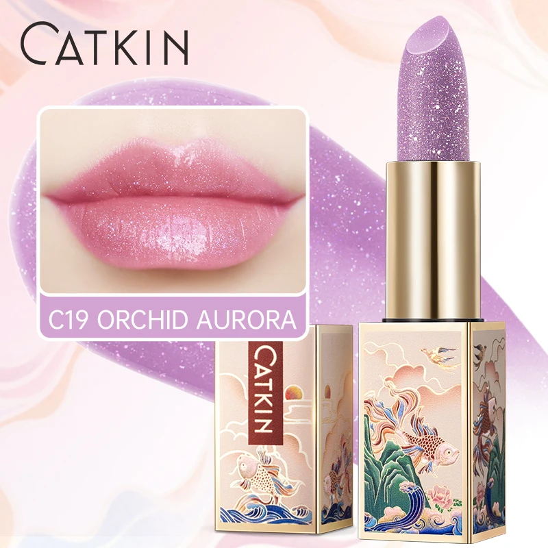 CATKIN SPARKLING LIP BALM MOONLIGHT COLOR-CHANGING LIP STICK - NEW SERIES image 3