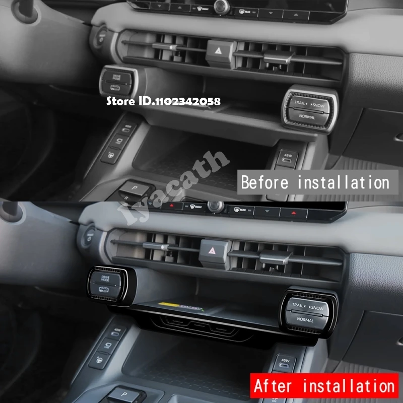 For TOYOTA RAV 4 RAV4 2026 2027 Car Wireless Charger Left Right Button Frame Driving Mode Button Cover Interior Accessories