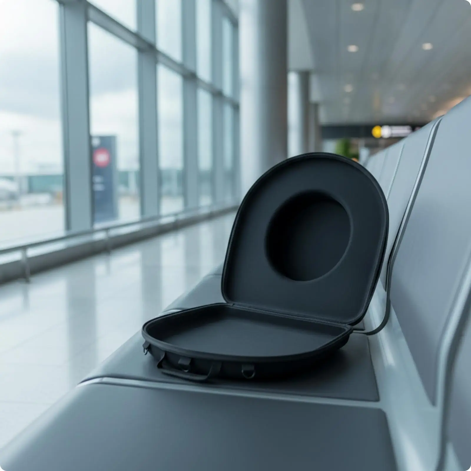 Crush-Resistant Hat Storage Case | Rigid EVA tough-exterior, Secure Zip360-degree closure, Hat Case with Handle