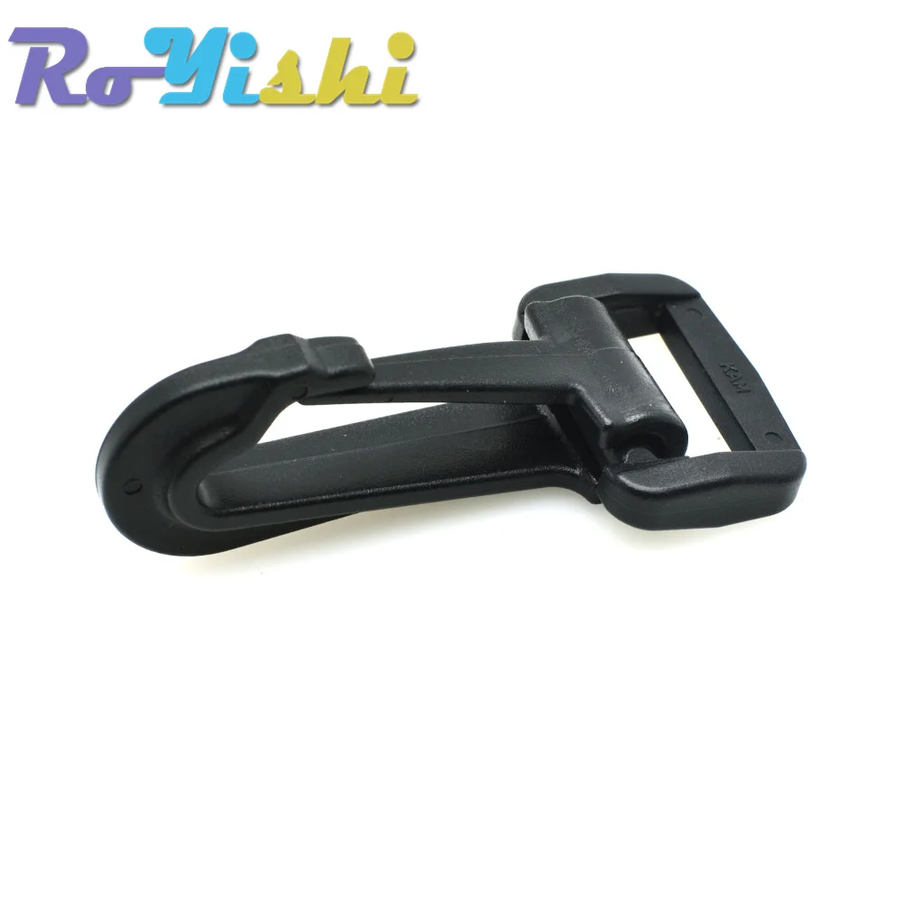 2 Pcs/Pack Plastic Snap Hooks Rocker Style For Backpack Strap Webbing 20mm 25mm 30mm 38mm 50mm