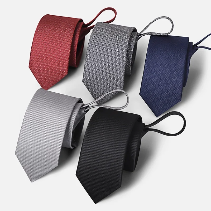 

Мужской деловой корейский академический стиль на молнии ленивый галстук