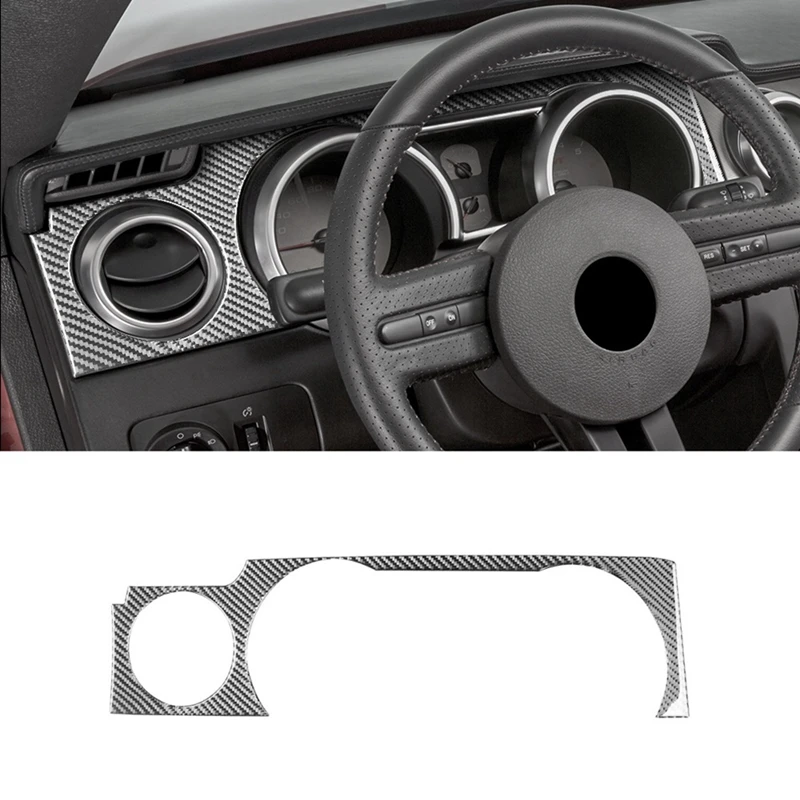 Carbon Fiber Dashboard Instrument Panel Kit Car Dashboard Instrument Panel Cover For 2005 2006 2007 2008 2009