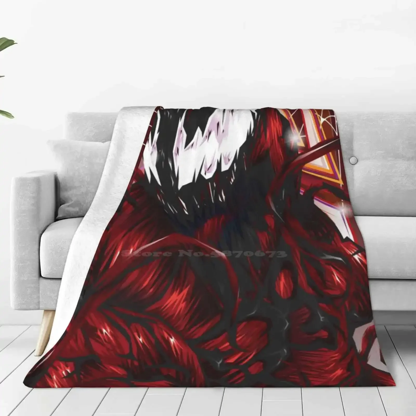 Carnage Fashion Soft Warm Throw Blanket Mexifunk Vector Red Blue Newyork Peterparker Straife01 Carnage Venom Eddiebrock