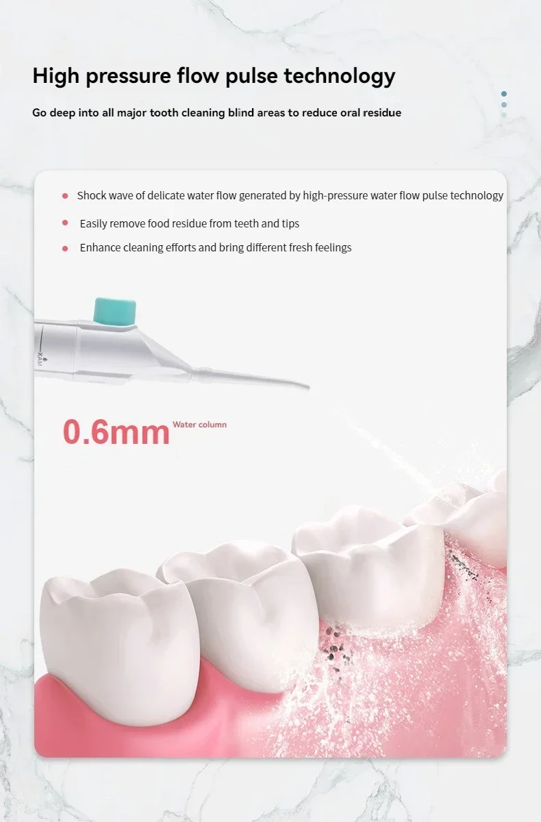 Oral Irrigator Portable Teeth Clean High Pressure Water Flosser Cleaner Toothpick Dental Hygiene Floss Dental Accessories