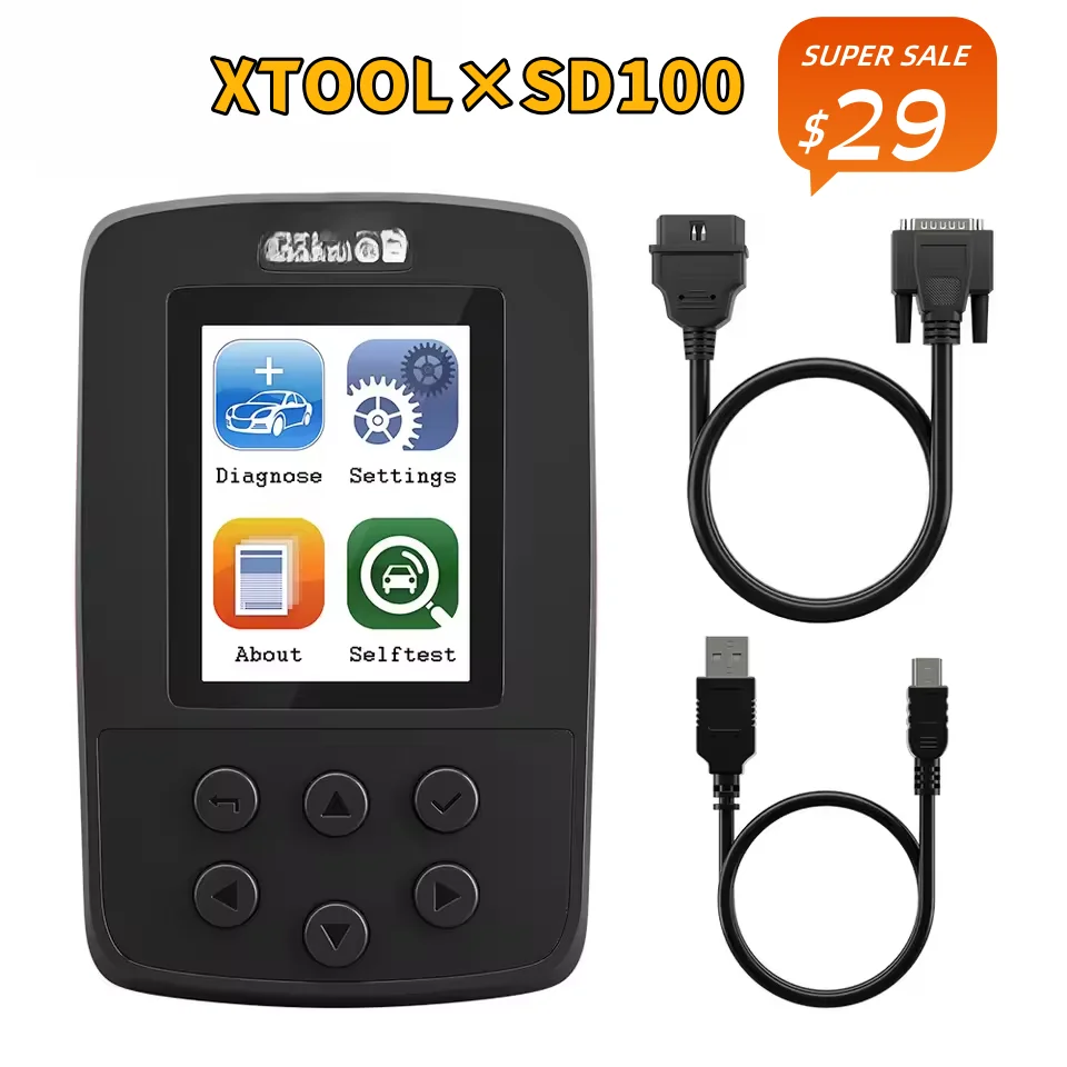 

XTOOL SD100 OBDII сканер считыватель кодов диагностический инструмент автомобильный сканер чтение/прозрачный код прямые данные замораживание рамка автоматическое сканирование